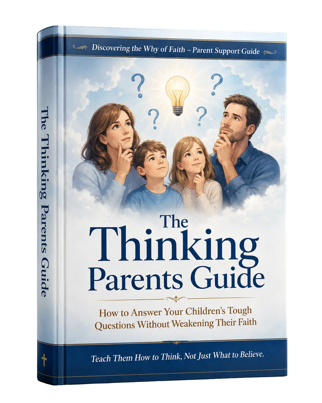 Cover of the bonus book The Thinking Parents Guide: How to Answer Your Children's Tough Questions Without Weakening Their Faith.